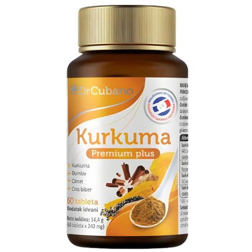 Dr Cubano Tablete Kurkuma Premium Plus, 60 tableta Slike
