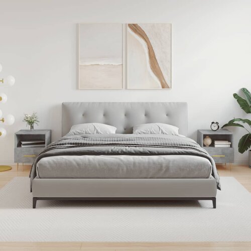 vidaXL Noćni ormarići 2 kom boja betona 40x35x47 5cm konstruirano drvo Cene