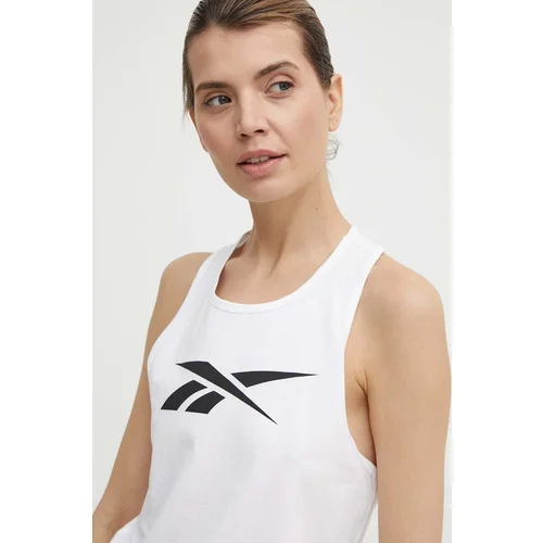 Reebok Pamučni top boja: bijela, 100029551