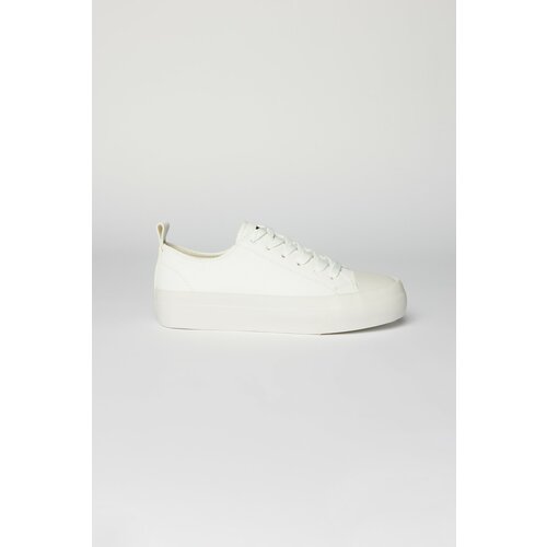 AC&Co / Altınyıldız Classics Men's White Plain Sneaker Shoes Slike