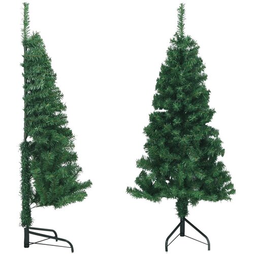 vidaXL Kotna umetna novoletna jelka zelena 120 cm PVC, (20887286) Cene