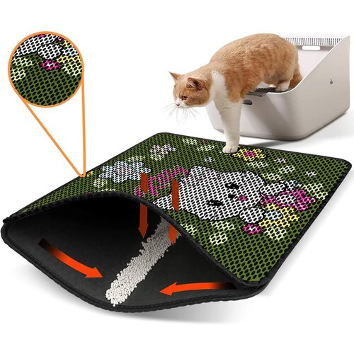 WALLXPERT Nrszn0071 multicolor cat litter mat Cene