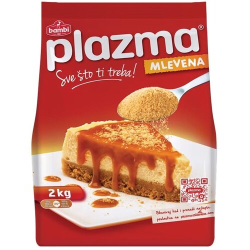 PLAZMA Keks Bambi Mlevena 2kg Slike