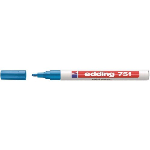 Edding marker z lakom EDE751010 E-751, 1-2 mm, sv. moder 10 KOS Slike