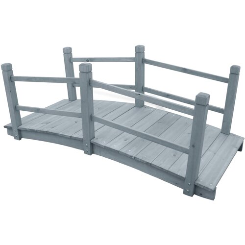  Vrtni most sivi 140 x 60 x 56 cm od masivne jelovine Cijene