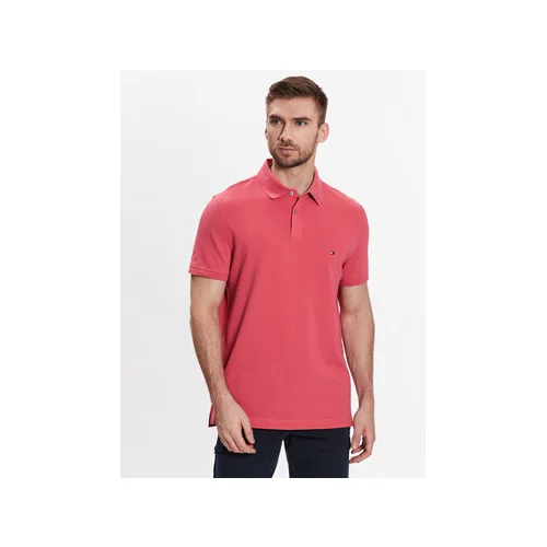 Tommy Hilfiger Polo majica za muškarce, boja: crvena, glatki model
