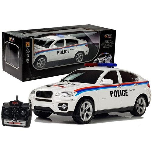  Auto na daljinsko upravljanje Police Coupe - bijeli Cene