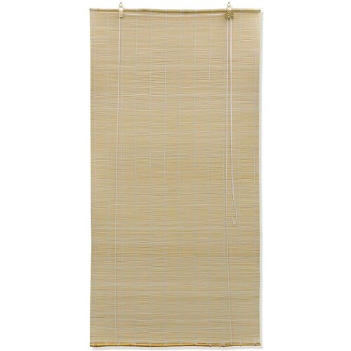 Rolo zavjesa od bambusa prirodna boja 120 x 160 cm Slike