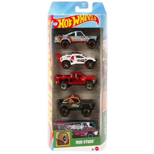 Mattel Hot Wheels: Mud Studs vozila, komplet 5 malih avtomobilčkov – Cene