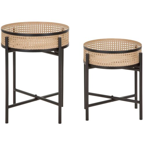 Mauro Ferretti Okrogle stranske mizice v kompletu 2 ks &oslash; 40 cm Fuji &ndash; Cene