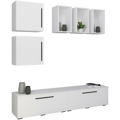 MID.YOU Dnevni Regal Arila, Bela, 6-Delno Cene