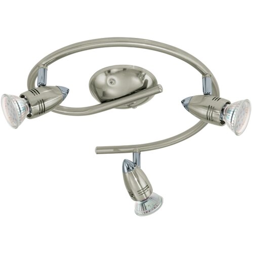 Eglo magnum-led reflektor/3, led gu10 3x3w, 3x240lm, g-forma, nikl-mat/krom, Slike
