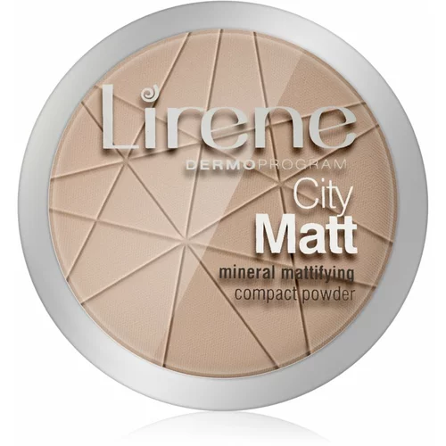 Lirene City Matt matirajoči puder odtenek 03 Beige 9 g