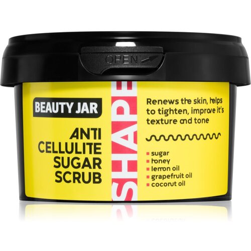 Beauty Jar Shape sladkorni piling za telo proti celulitu 250 g Slike