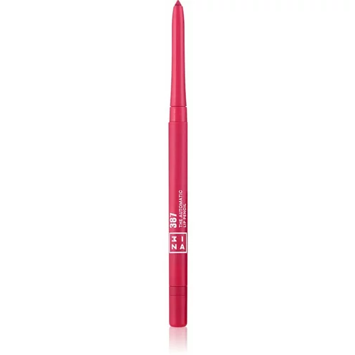 3INA The Automatic Lip Pencil črtalo za ustnice odtenek 387 - Purple 0,26 g