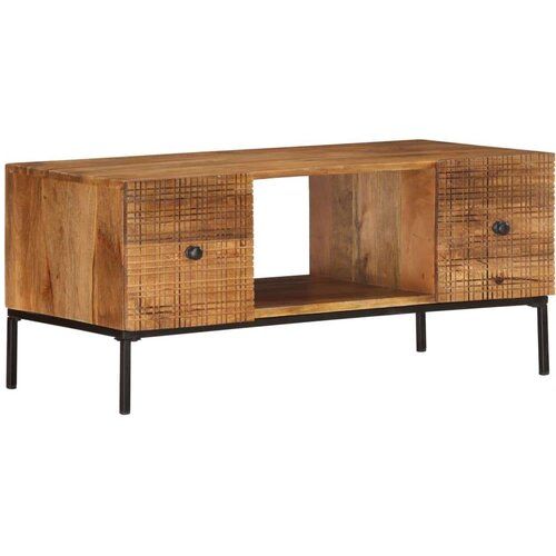  Klubska mizica 90x45x40 cm trden mangov les, (20711755) Slike