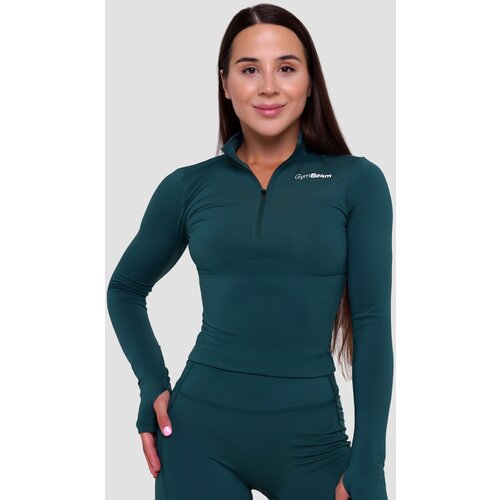 GymBeam Ženska sportska majica Ignite Dark Green Cene