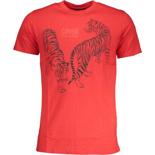 Cavalli Class MEN&#39;S SHORT SLEEVE T-SHIRT RED Cene