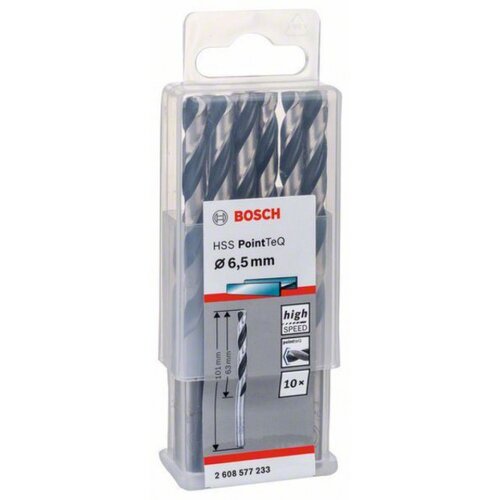 Bosch HSS spiralna burgija PointTeQ 6,5 mm ( 2608577233 ) Slike