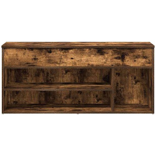  Klupa za cipele boja dimljenog hrasta 102x30 5x45 cm drvena Slike