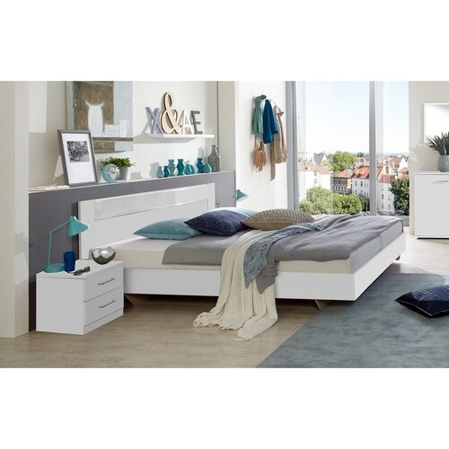 Gent postelja Pame, 140x200, bela, S06 Slike