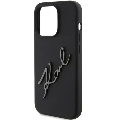  Originalni ovitek KARL LAGERFELD Hardcase za iPhone 15 Pro Max (silikonski Karl Script Logo / črna) Slike