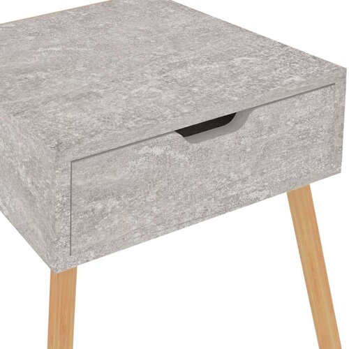 VidaXL noćni ormarić siva boja betona 40 x 40 x 56 cm od iverice Slike