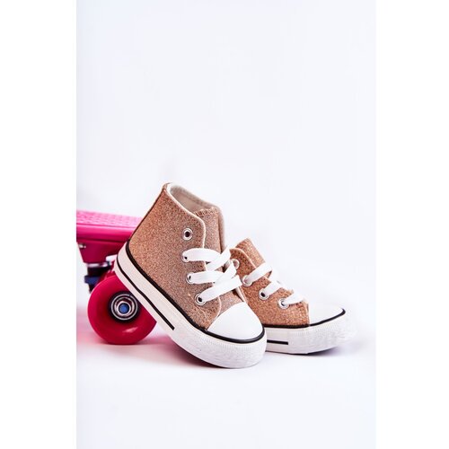Kesi Children's High Sneakers Rose Gold Catrina Cene