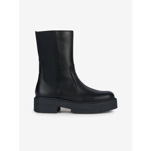 Geox Women&amp;#039;s Black Leather Boots Spherica - Women Slike