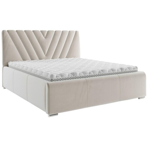 Boxxx OBLAZINJENA POSTELJA 140 cm x 200 cm , tekstil bež Slike
