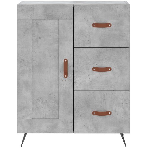  Visoka komoda siva betona 69,5x34x180 cm od konstruiranog drva Slike