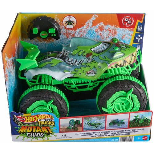 Mattel Hot Wheels Monster Trucks amfibijski s daljinskim upravljanjem Great Bite 1:15 - Cijene