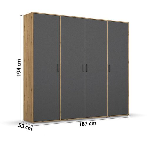 Modern Living Omara S Klasičnimi Vrati Voyager, Barva Hrasta, Siva Slike