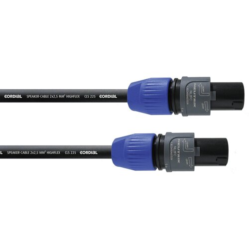 Cordial zvočnik kabel [1x tip SPK vtič - 1x tip SPK vtič] 2 x 2.5 mm&sup2; 10.00 m črna, (20429815) Cene