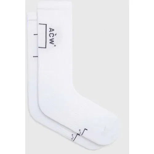 A-COLD-WALL* Čarape BRACKET SOCK za muškarce, boja: bijela ACWMSK034C