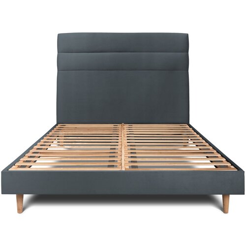 Sommeil de plomb 140x190 cm postelja z linijskim vzglavjem - Žametna blago, (21612891) Cene