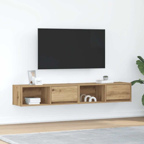 VidaXL TV omarica 2 kosi artisan hrast 80x31x25,5 cm inženirski les Slike