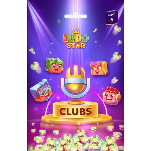 Clubs Ludo Star 5 USD Hearts Key GLOBAL Slike