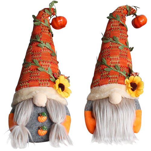 Dardanar 2 paketa Pumpkin Sunflower Faceless Doll Decoration Window Decoration Pulls, (21086121) Cene