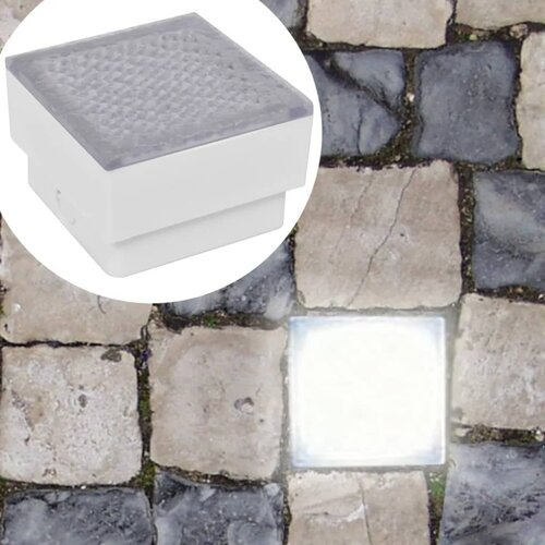 vidaXL 2 LED podne ugradbene svjetiljke 100 x 100 x 68 mm Cijene