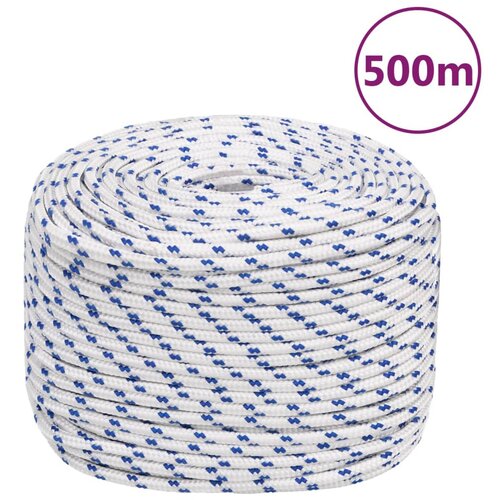 vidaXL Vrv za čoln bela 10 mm 500 m polipropilen Cene