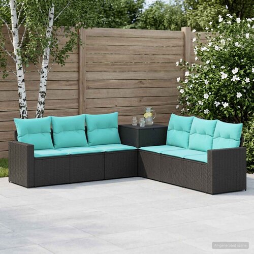  Set sofe 7 kom. Crna i Plava 55 x 55 x 69 cm 237,5 x 237,5 x 85 cm Cijene
