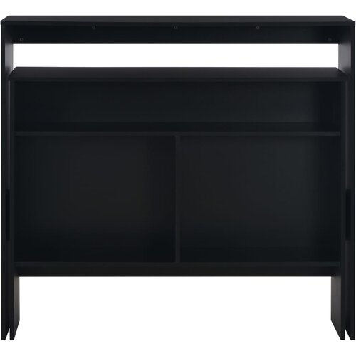  Barski stol s 2 stolne ploče crni 130 x 40 x 120 cm Slike