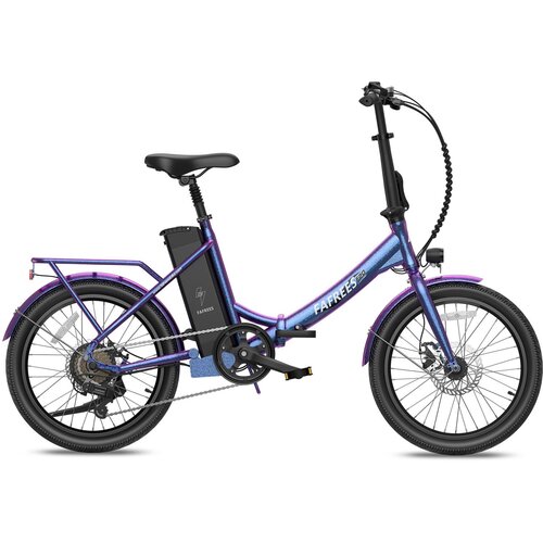 Fafrees F20 lasting električno kolo - 250W motor 36V18.2Ah baterija 120KM doseg mehanska disk zavora modro-vijolična, (21221519) Slike
