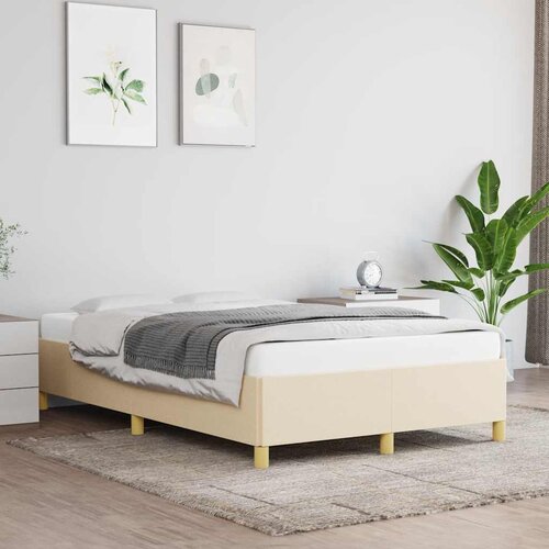 Furnova Posteljni okvir brez vzmetnice krem 120x190 cm blago, (21941689) Slike