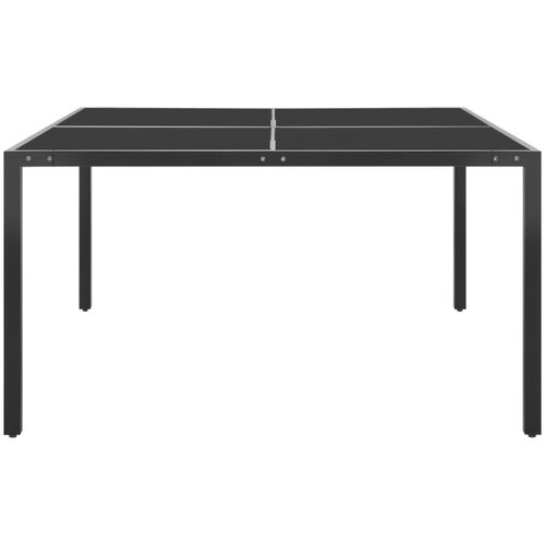  Vrtni stol antracit 130 x 130 x 72 cm od čelika i stakla Slike