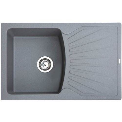 Metalac granitna usadna sudopera xQuadro Plus grafit 770x500 &amp;Oslash;90 Slike
