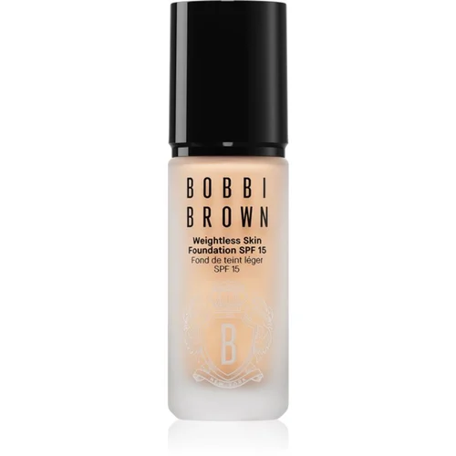 Bobbi Brown Weightless Skin Foundation SPF 15 Mini dolgoobstojni matirajoči tekoči puder z vlažilnim učinkom odtenek Natural Tan 13 ml