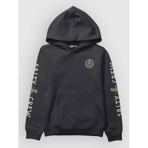 Salty Crew Tentacles Kids Pulover s kapuco black Slike
