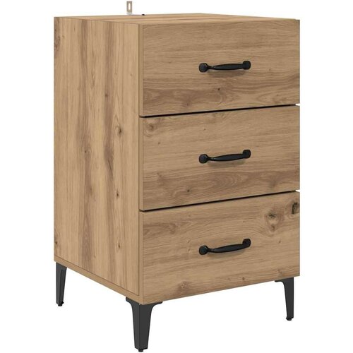 vidaXL Nočna omarica artisan hrast 40 x 40 x 66 cm Konstruiran les Cene